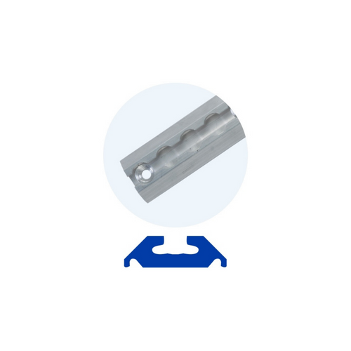 6” Aluminum L-Track rails