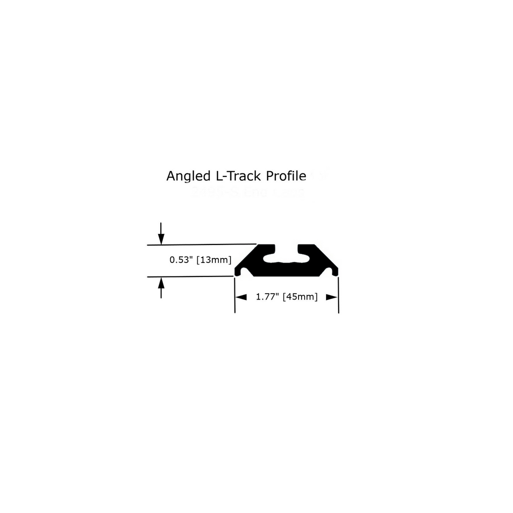 6” Aluminum L-Track rails